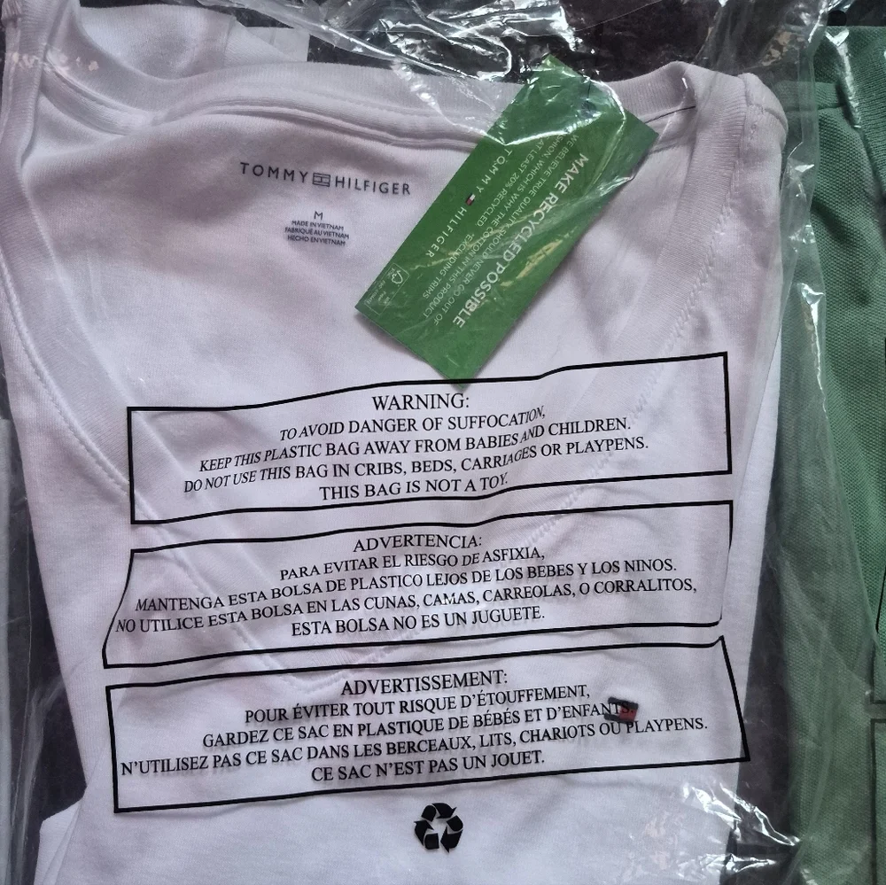 Tommy Hilfiger Men's Shirts - White, Black, Green - Picture 5 of 6